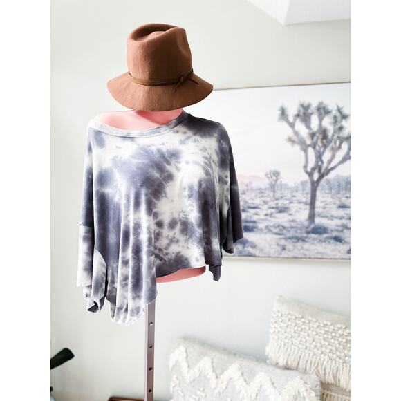 Buttery soft cropped drapey oversized flowy shirt L - Picture 1 of 4